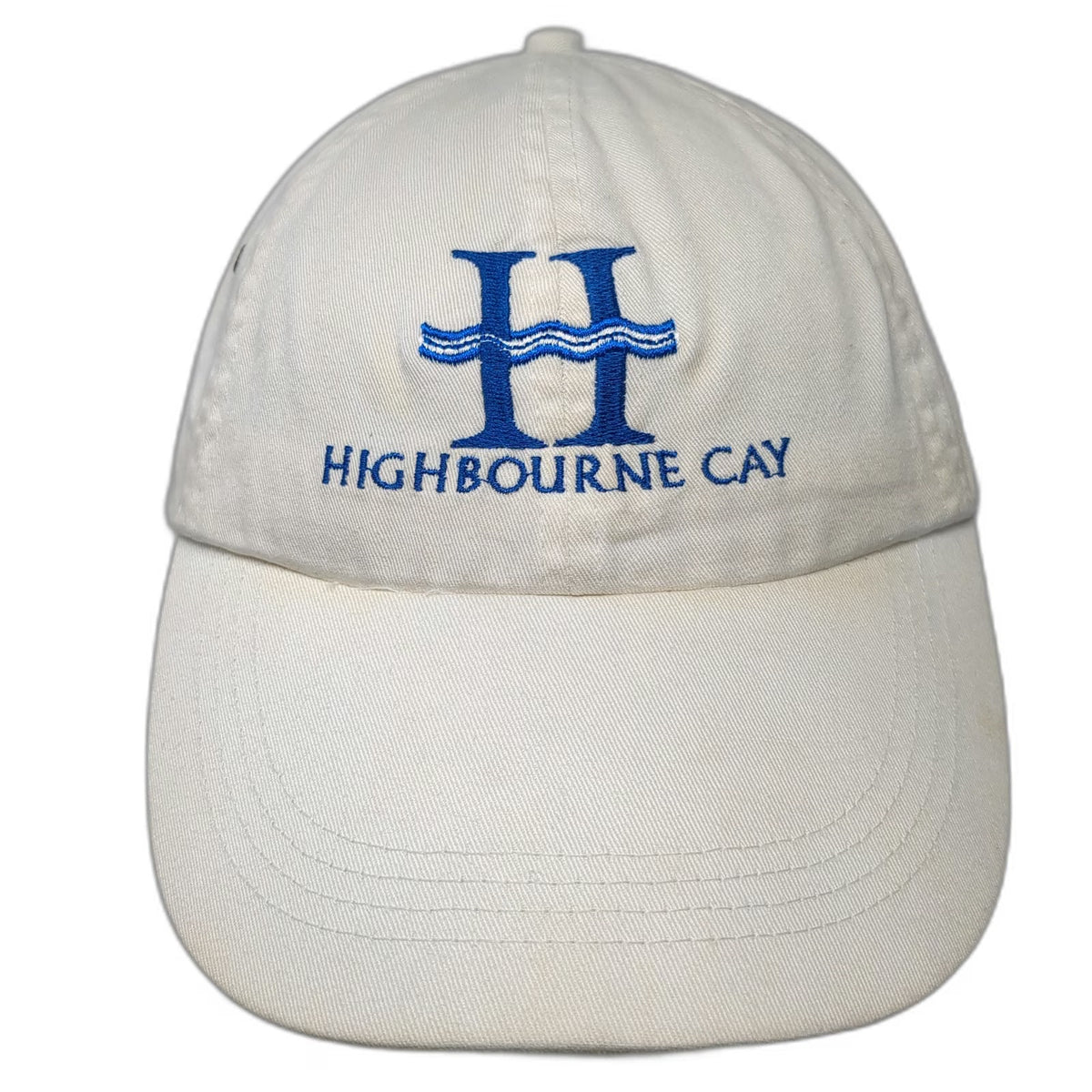 Anvil Baseball Cap White One Size Highbourne Cay Exuma Bahamas Strapback Hat