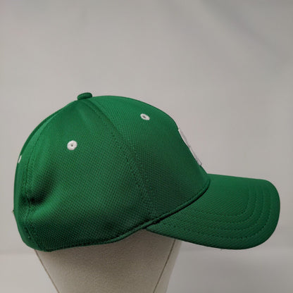 Live Lucky Fitted Hat Green OSFA Embroidered Vented Holes 6 Panel Black Clover