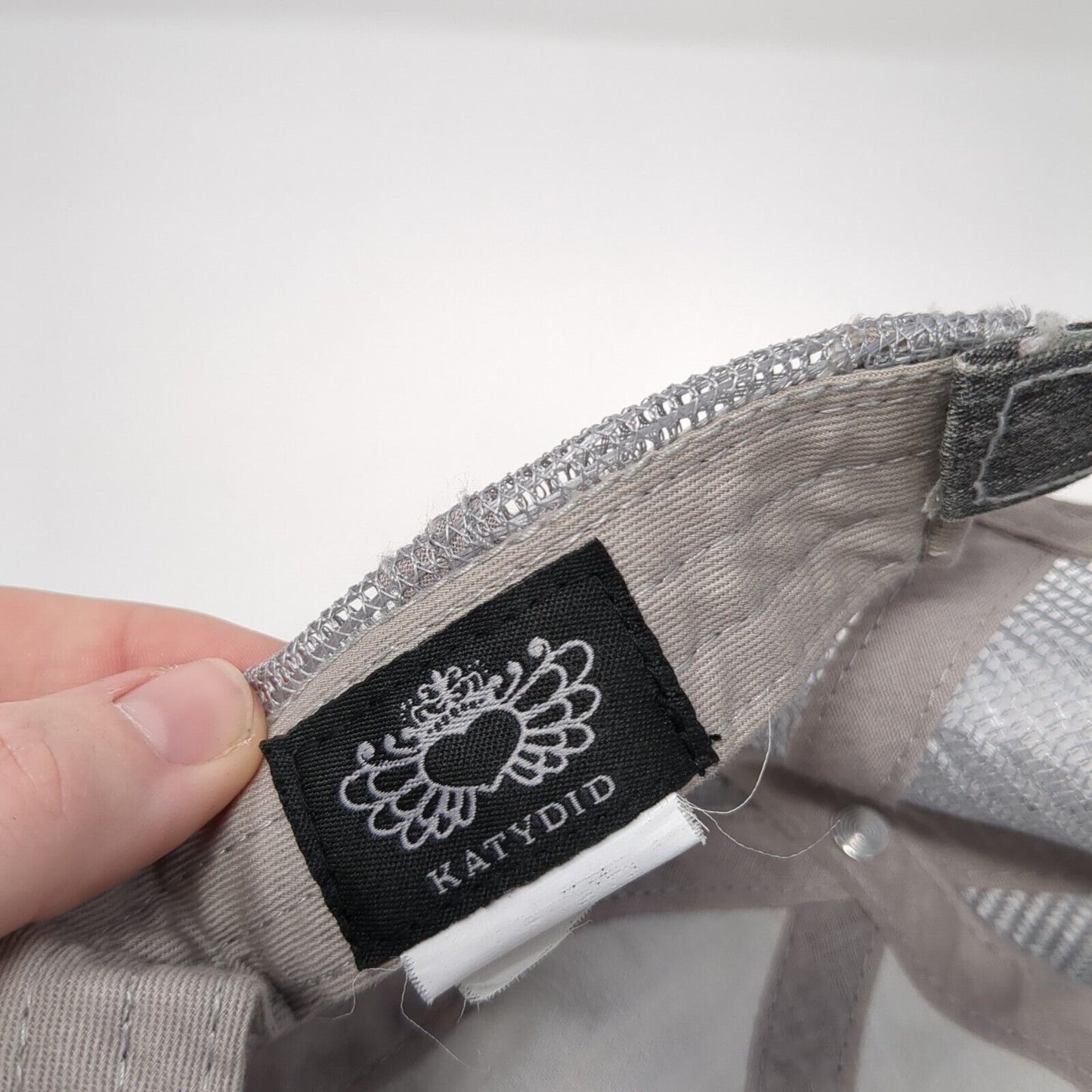 Coffee Before Talkie Strapback Trucker Hat Gray One Size Mesh Back