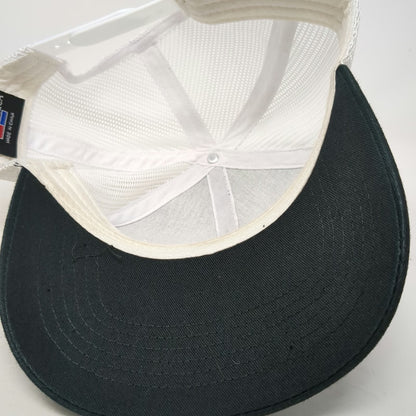 Cap America Trucker Hat Black White One Size Southern Fryed Dive Bar Mesh Crown
