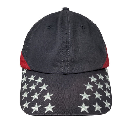 USA Flag Slideback Hat Multicolor OSFA Adjustable Embroidered HG