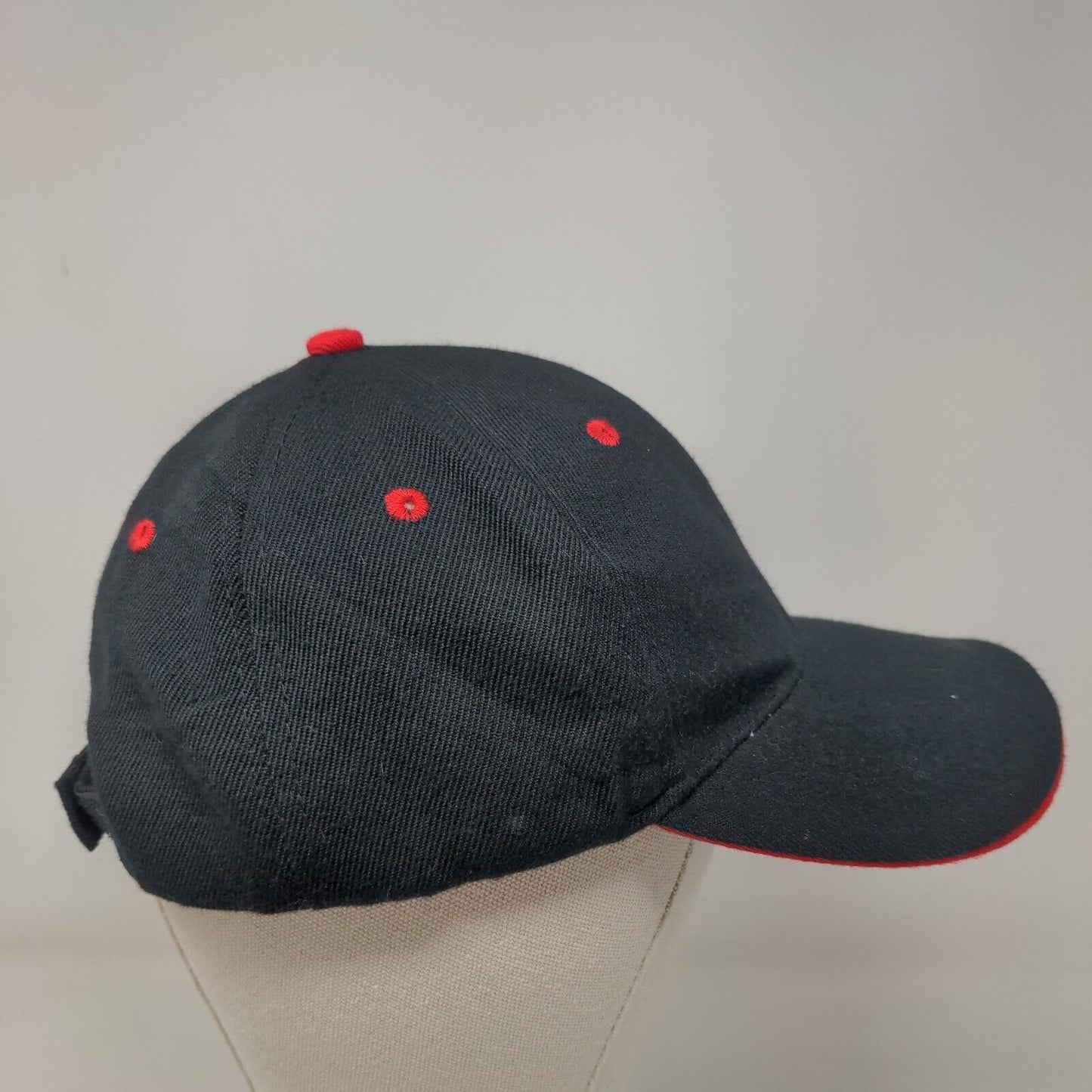 Tan's Club Strapback Hat Black One Size Adjustable 6 Panel Solid Blank