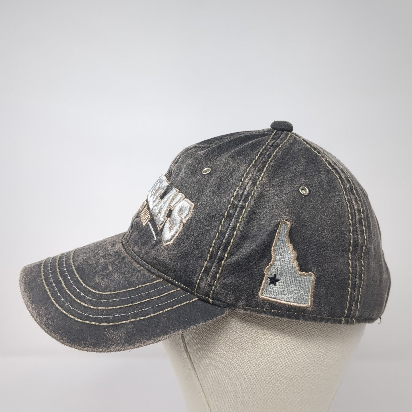 Cabela's Boise Idaho Slideback Hat Gray One Size Embroidered Adjustable