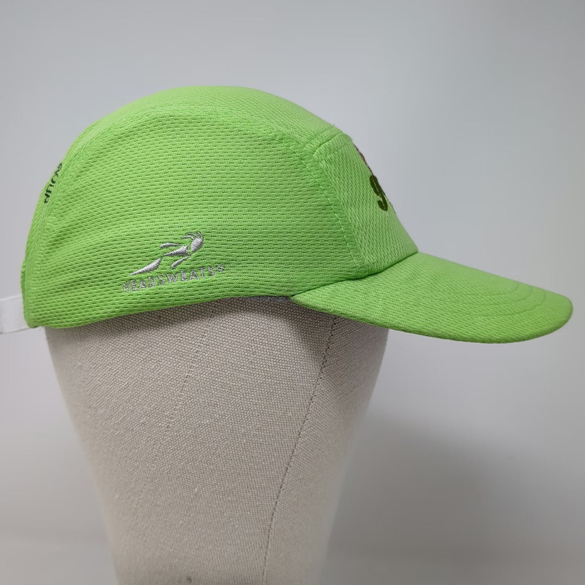 Headsweats 5 Panel Green Hat One Size Coolmax Audubon Green 6-2 Run Race Event