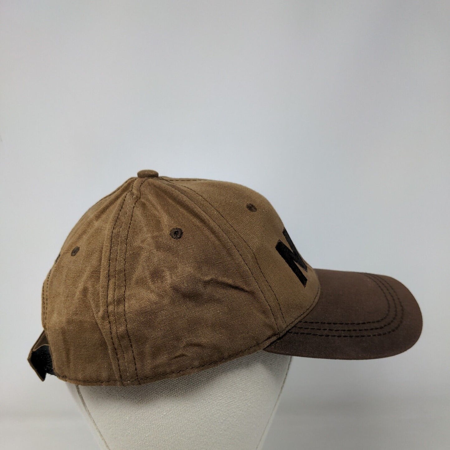 NRA Est. 1871 Strapback Hat Brown One Size Adjustable Embroidered Cotton