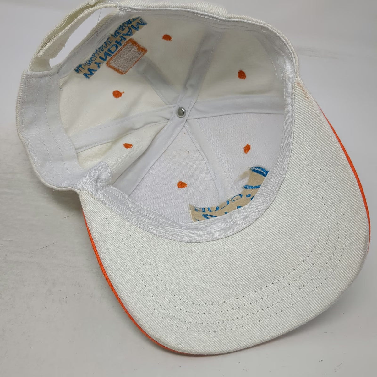 Baseball Cap White One Size Wyndham Resorts Club Viva Logo Adjustable Hat