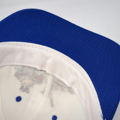 The Disney Store Snapback Hat White Blue One Size Mick's Maulers Mickey Mouse