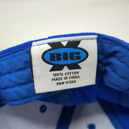 Big X Baseball Cap Blue One Size Grand Teton Distillery Mountain Patch Hat