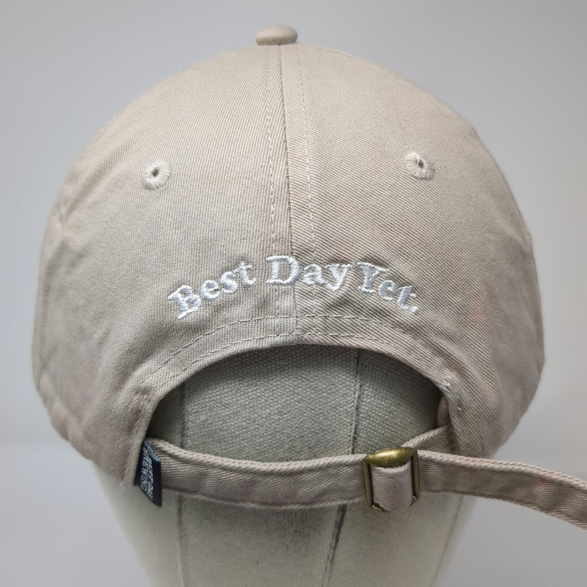 Best Day Brewing Baseball Cap Beige One Size Slideback Best Day Yet Sun Logo Hat