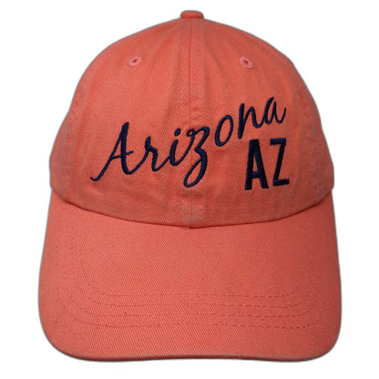 Paramount Baseball Cap Pink M Arizona AZ Embroidered Cotton Slideback Hat