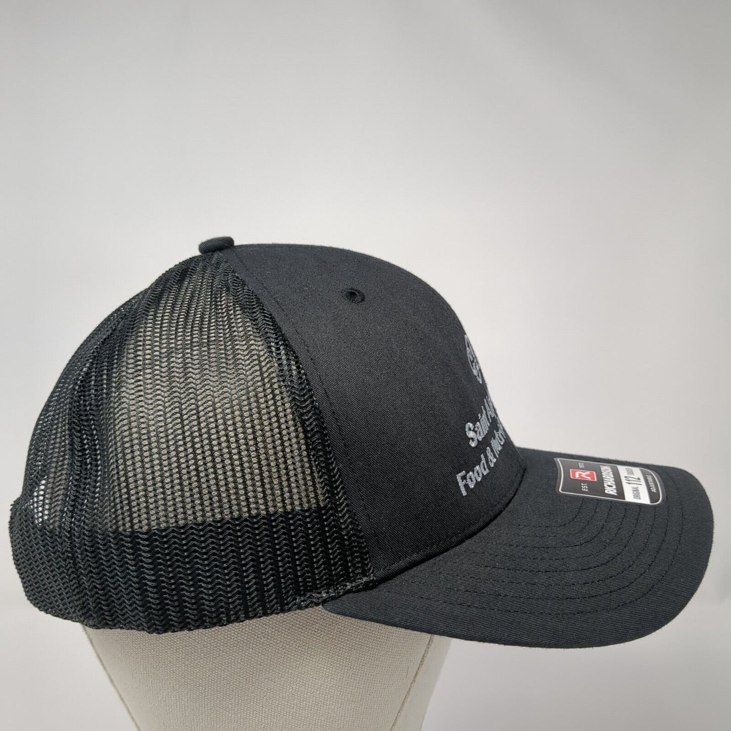 Saint Alphonsus Snapback Mesh Back Trucker Hat Black One Size Solid