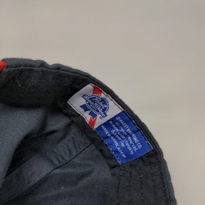 Pabst Blue Ribbon Beer Snapback Rope Hat Blue OSFM Solid Outdoor Cap