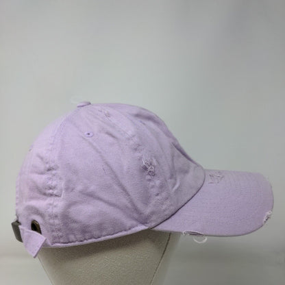 KB ETHOS Vintage Slideback Hat Purple One Size 6 Panel Distressed Blank