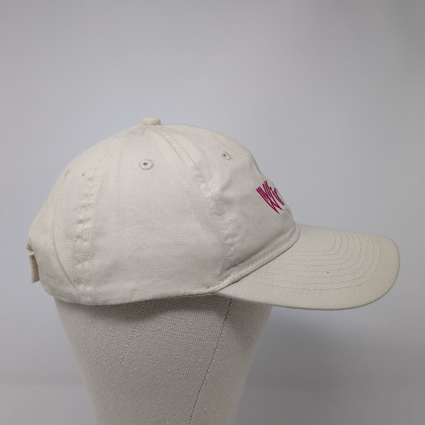 Winged Strapback Hat Tan One Size Adjustable Embroidered Port & Company