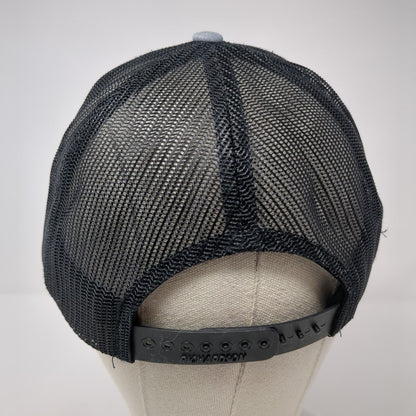 Richardson Snapback Trucker Hat Gray One Size Adjustable Mesh Back 6 Panel