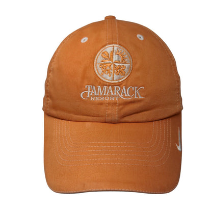 Tamarack Resort Strapback Hat Orange OSFA Embroidered Nike Golf