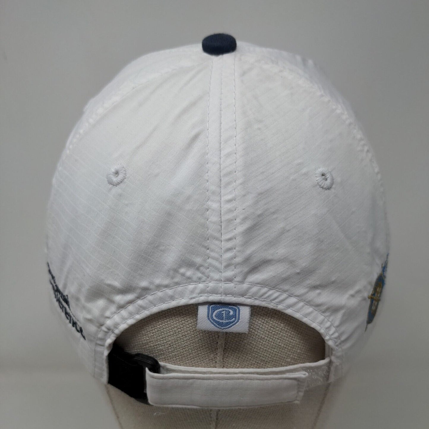 South Carolina The Palmetto State Strapback Golf Hat White One Size Embroidered