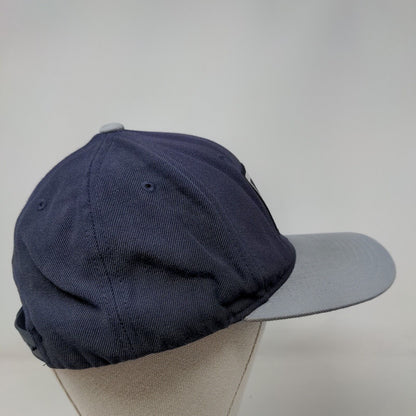 Rip Curl Snapback Hat Blue One Size Adjustable Embroidered Vented Holes 6 Panel