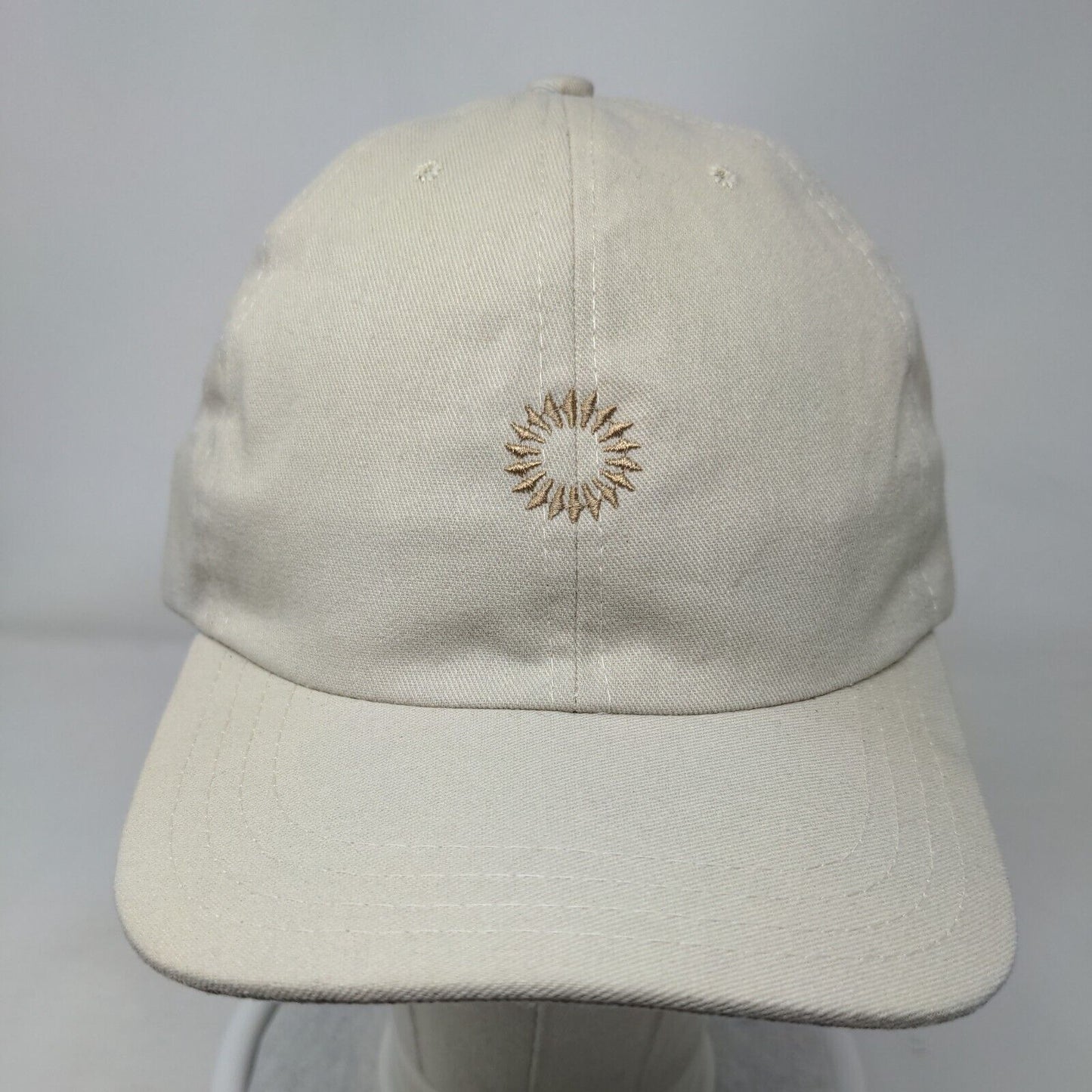 Finest Resorts.com Strapback Hat Tan One Size Adjustable Embroidered 6 Panel