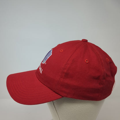 Mountain West Football Strapback Hat Red One Size Embroidered Richardson