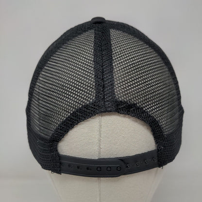 Rainbow Snapback Trucker Hat Black One Size Adjustable Mesh Back Breathable