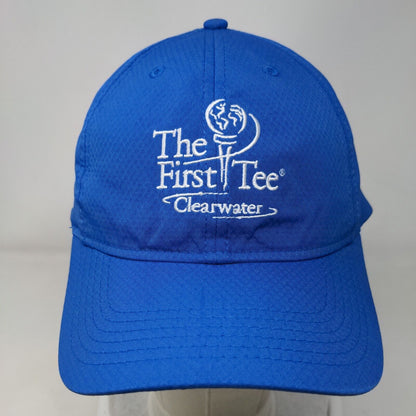The First Tee Clearwater Slideback Hat Blue One Size Embroidered 6 Panel