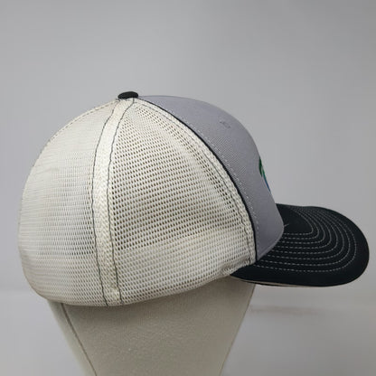 Richardson Baseball Cap Gray Black M Mesh Fitted Twin City Foods Stretch Hat