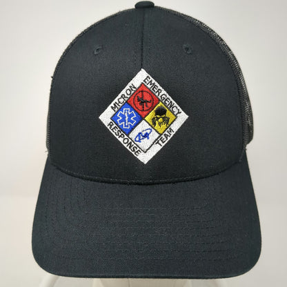 Yupoong Trucker Hat Black One Size Micron Emergency Response Team Mesh Back