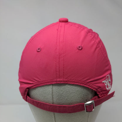 Salt Life Youth Slideback Hat Pink OS Adjustable Embroidered Floral Polyester