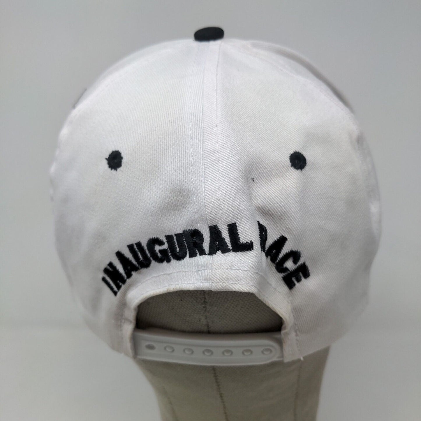 SS Sport Service Men's Snapback Hat White Black OSFA Brickyard 400 Vintage 1994
