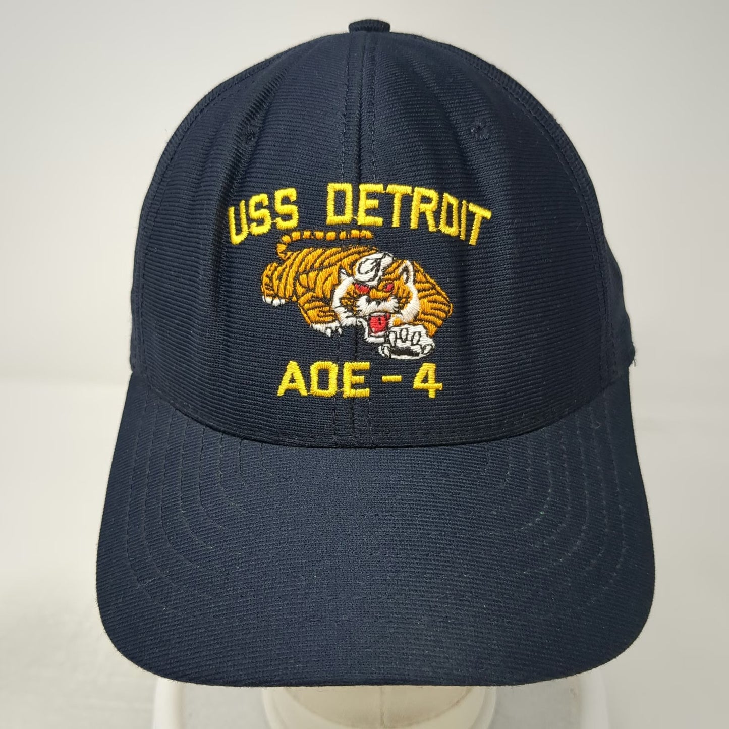 Eagle Crest Snapback Blue Hat One Size USS Detroit AOE-4 Military Ship Tiger USA