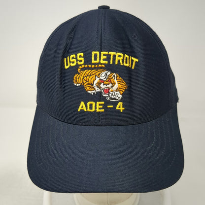 Eagle Crest Snapback Blue Hat One Size USS Detroit AOE-4 Military Ship Tiger USA
