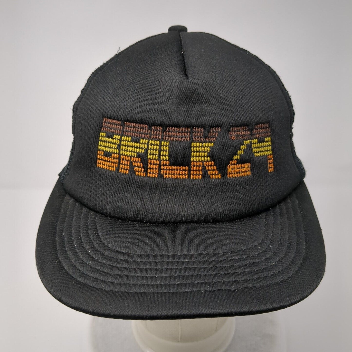 Brick 29 Snapback Trucker Hat Black OSFA Mesh Back Solid Embroidered