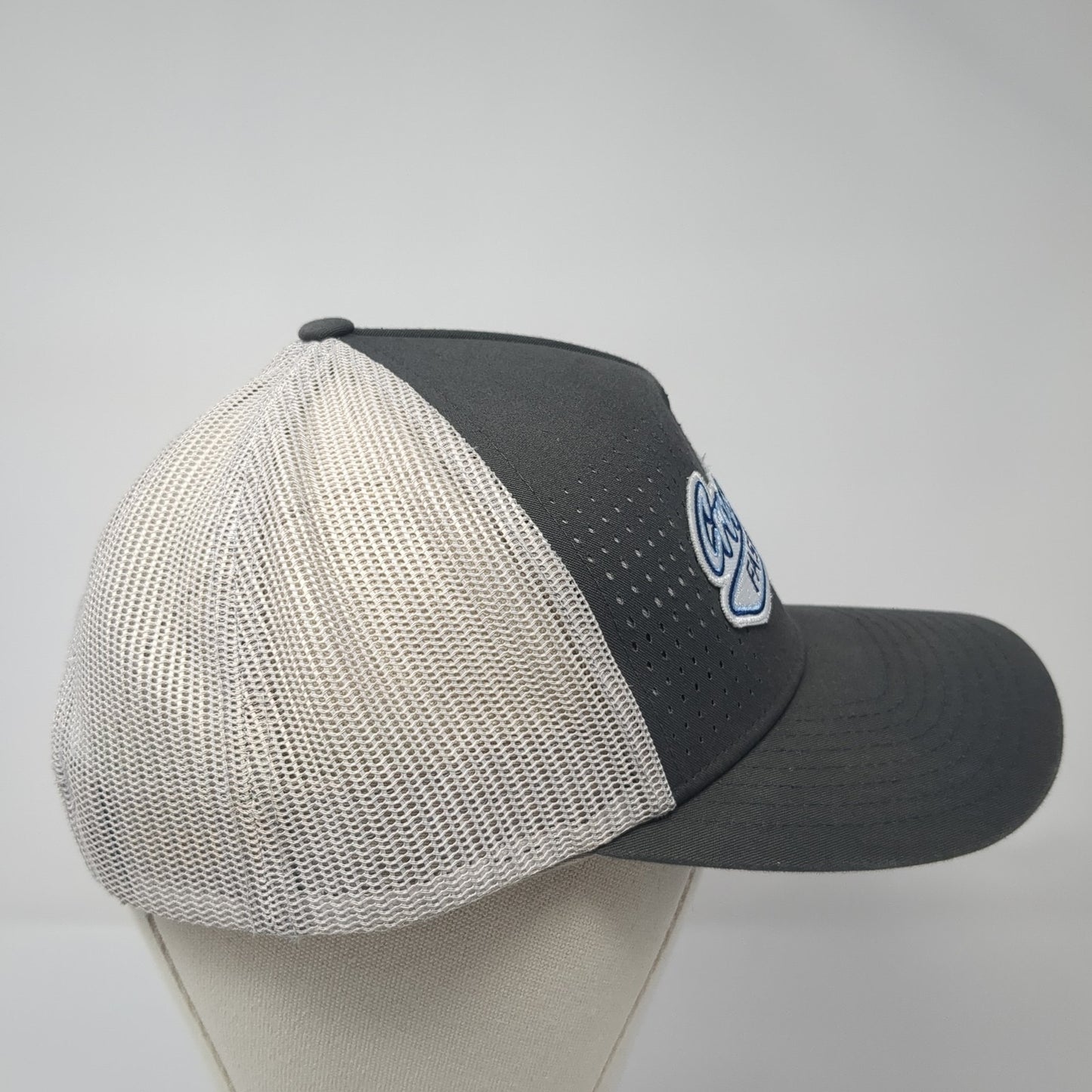 Crossfire Fastpitch Snapback Trucker Hat Gray One Size Mesh Back Richardson