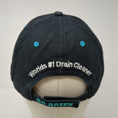 Bio-Clean Go Green Strapback Hat Black One Size Adjustable Embroidered