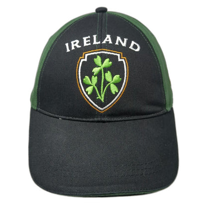 Lansdowne Ireland Shamrock Baseball Cap Black Green One Size Slideback Hat