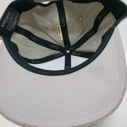 Yupoong Snapback Gray Blue One Size Hat Flexfit 110 Mountain Logo Flat Brim
