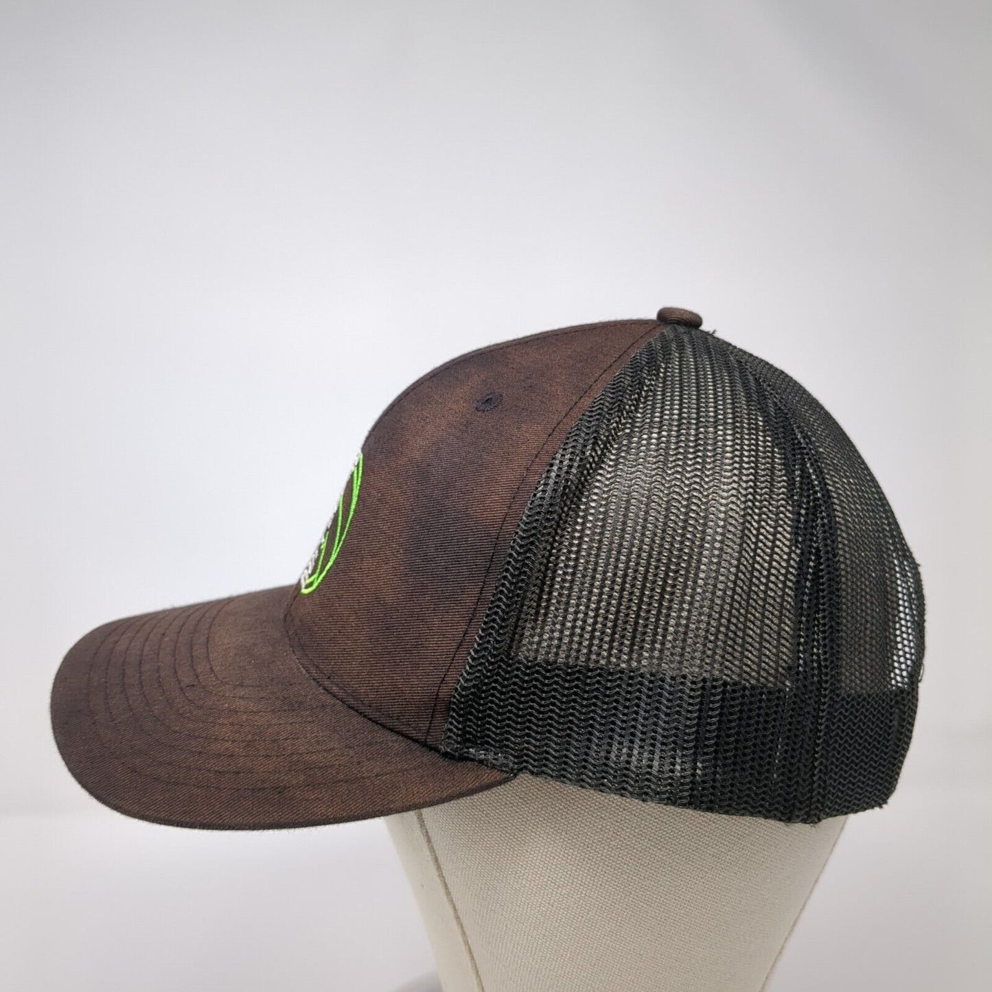 Burroughs Snapback Trucker Hat Black One Size Mesh Back Richardson