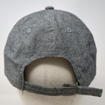 Adidas Baseball Cap Gray One Size Cotton Slideback Tonal Logo Climalite Hat