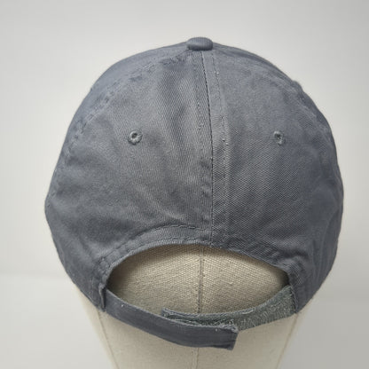 Unbranded Strapback Hat Solid Gray One Size Blank Adjustable Outdoor