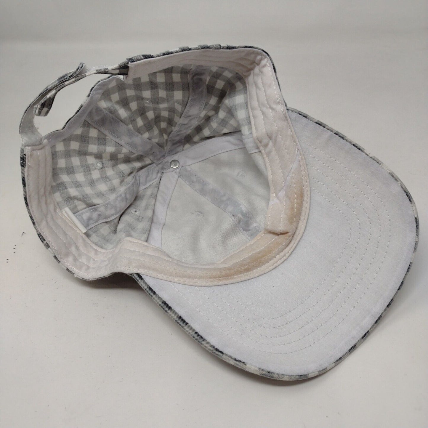 Unbranded Strapback Hat Multi OSFM Check Plaid Gingham Adjustable