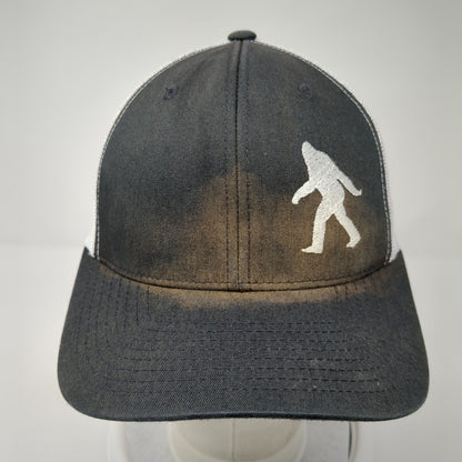 Bigfoot Sasquatch Snapback Trucker Hat Black One Size Mesh Back Yupoong