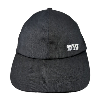 DYJ Strapback Hat Bun Ponytail Black One Size Adjustable Embroidered