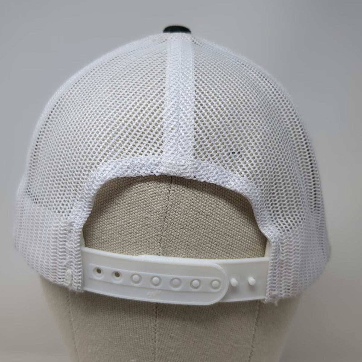Yupoong Trucker Hat Black White One Size Mesh Back Banshee Bird Graphic Patch