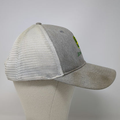 Infinity Headwear John Deere Trucker Hat Gray One Size Mesh Snapback Embroidered