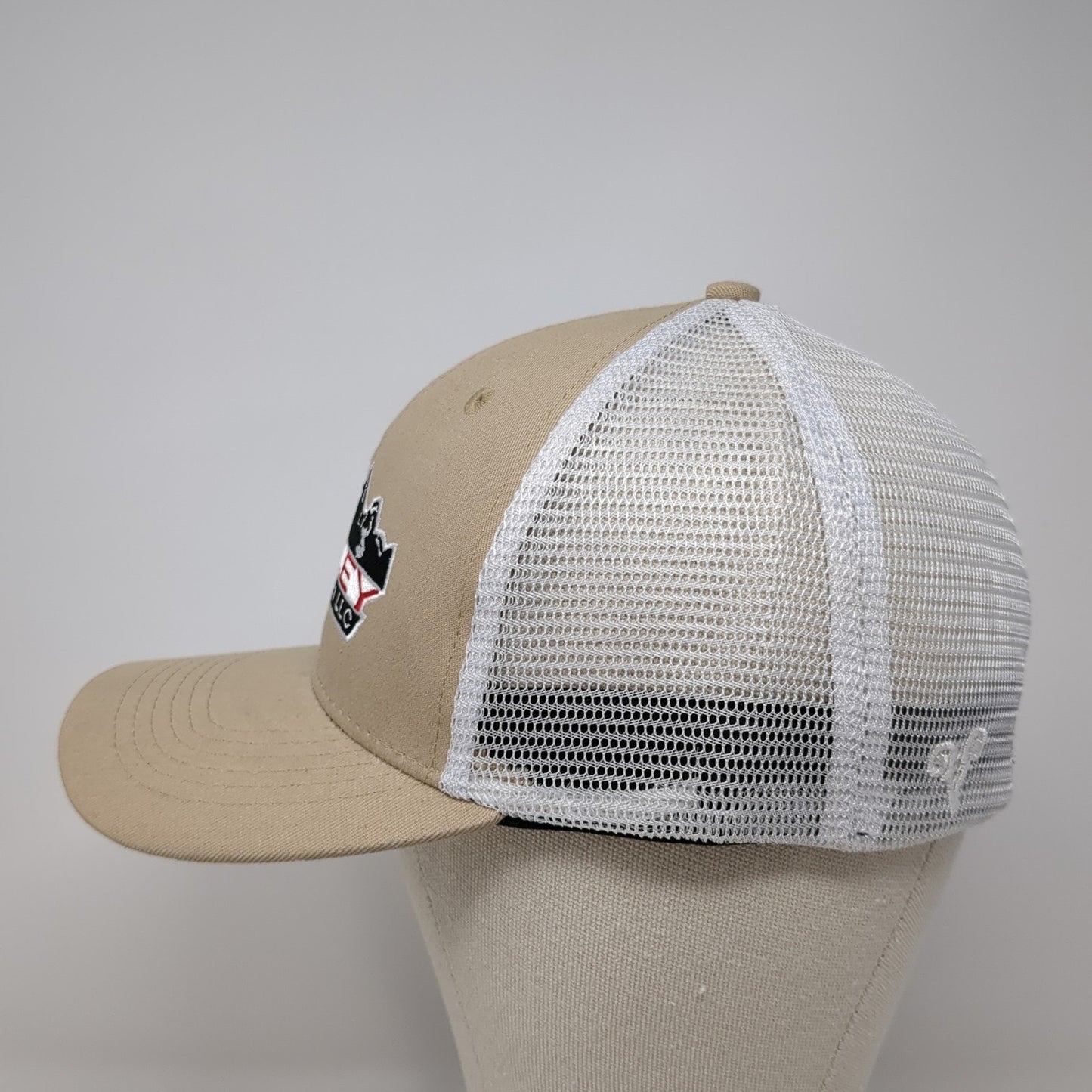 Valley Agronomics LLC Fitted Mesh Back Trucker Hat Brown XL Embroidered