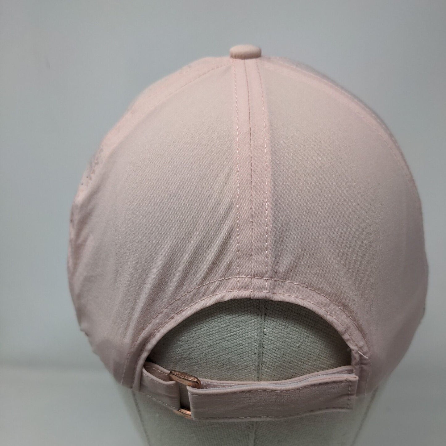 Gaiam Strapback Hat Pink One Size Adjustable Laser Cut Solid 6 Panel