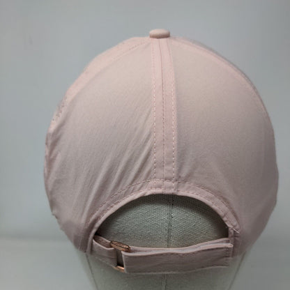 Gaiam Strapback Hat Pink One Size Adjustable Laser Cut Solid 6 Panel