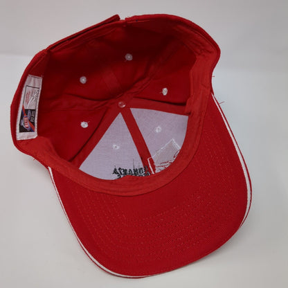 Bonanza Motors Burley ID Strapback Hat Red OSFM Embroidered Otto