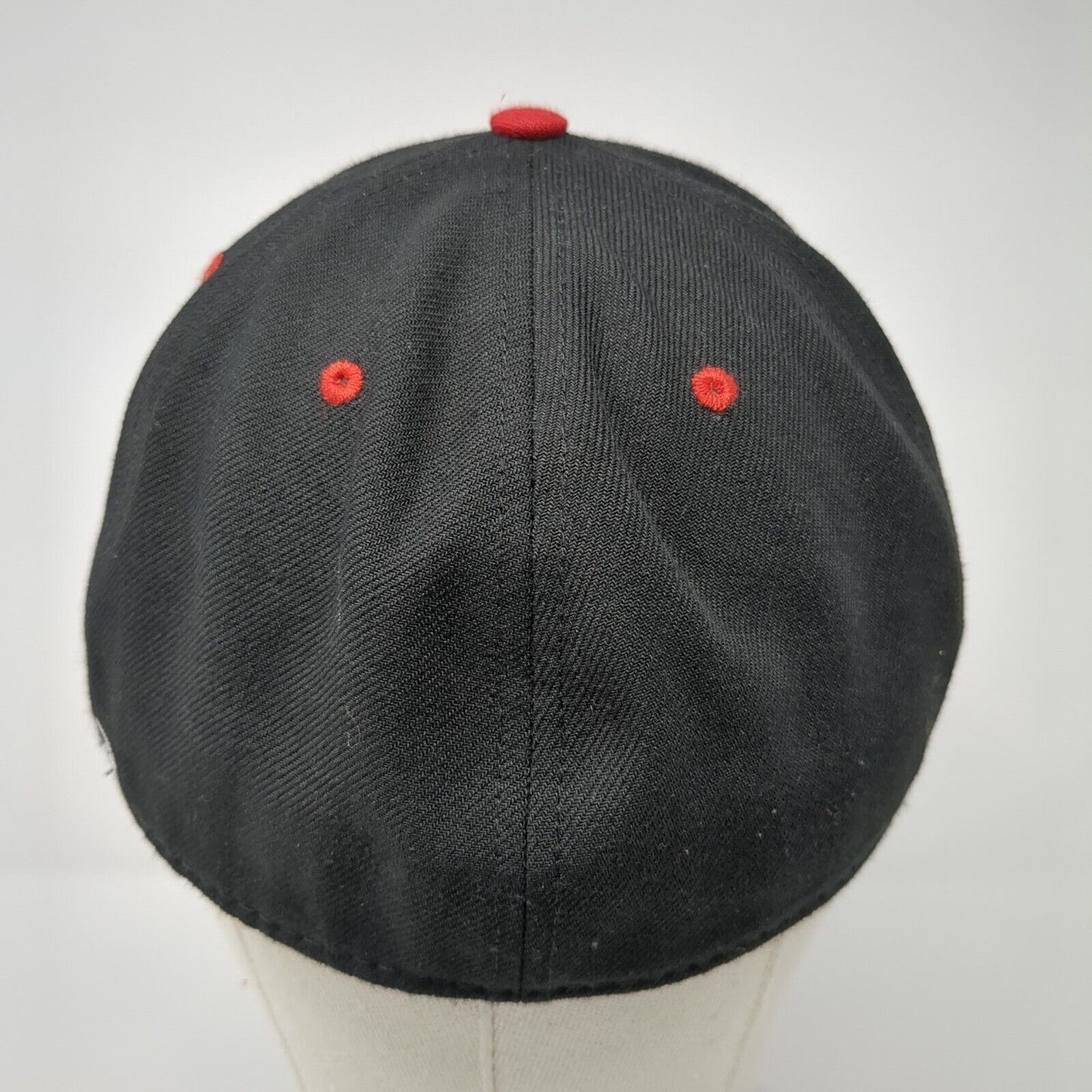 Richardson Fitted Hat Black 7 1/4 Embroidered Performance Team Series 65 Surge